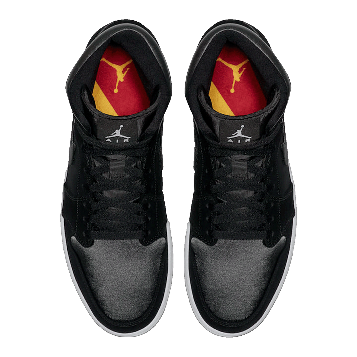 Nike Air Jordan 1 Mid Nylon Black Anthracite Oben