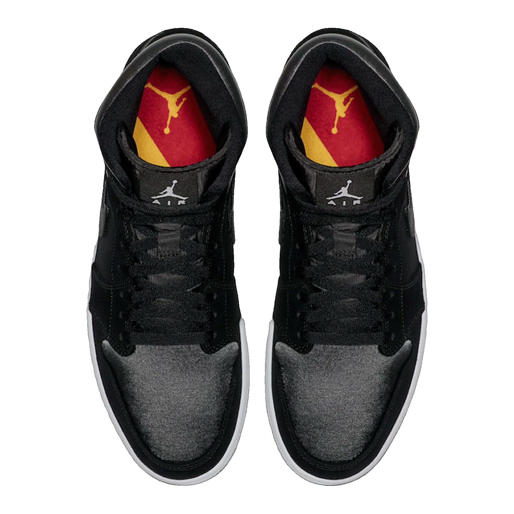 Nike Air Jordan 1 Mid Nylon Black Anthracite Oben