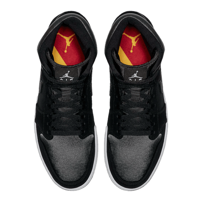 Nike Air Jordan 1 Mid Nylon Black Anthracite Oben