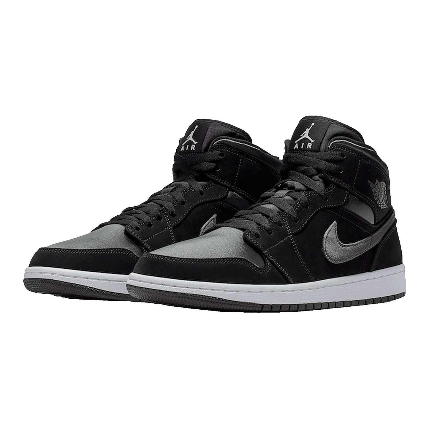 Nike Air Jordan 1 Mid Nylon Black Anthracite Side
