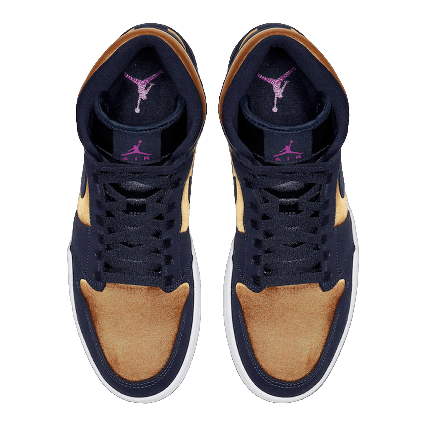 Nike Air Jordan 1 Mid Obsidian Desert Ochre Oben