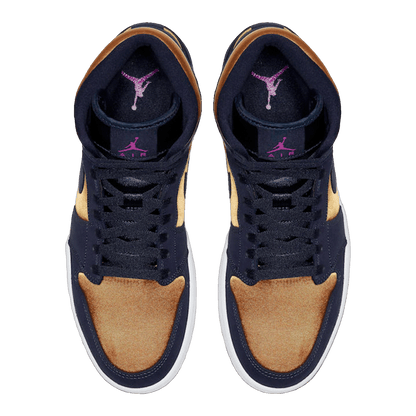 Nike Air Jordan 1 Mid Obsidian Desert Ochre Oben