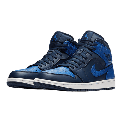 Nike Air Jordan 1 Mid Obsidian Game Royal Side