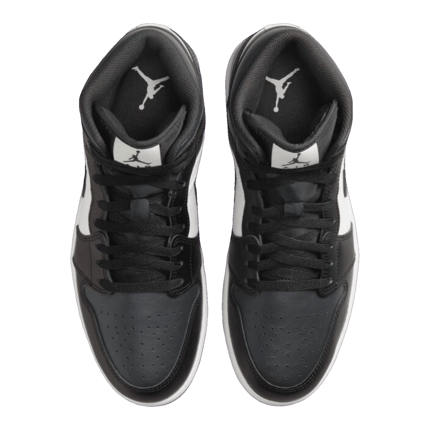 Nike Air Jordan 1 Mid Off Noir Toe Oben