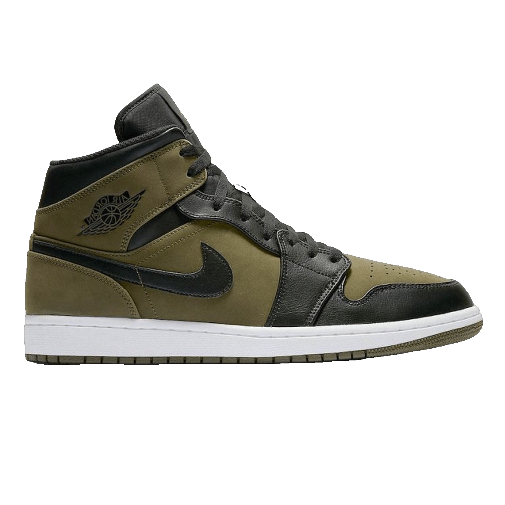 Nike Air Jordan 1 Mid Olive Canvas