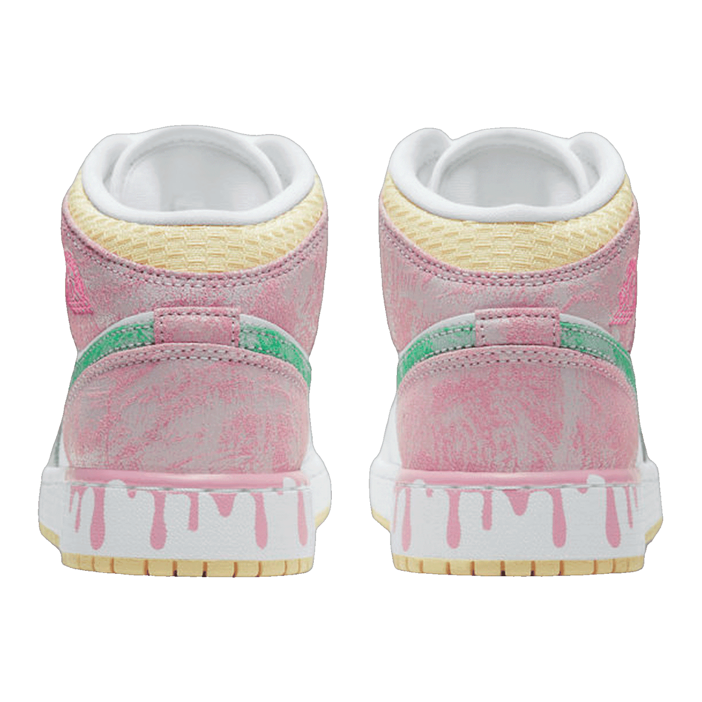 Nike Air Jordan 1 Mid Paint Drip (GS) Back