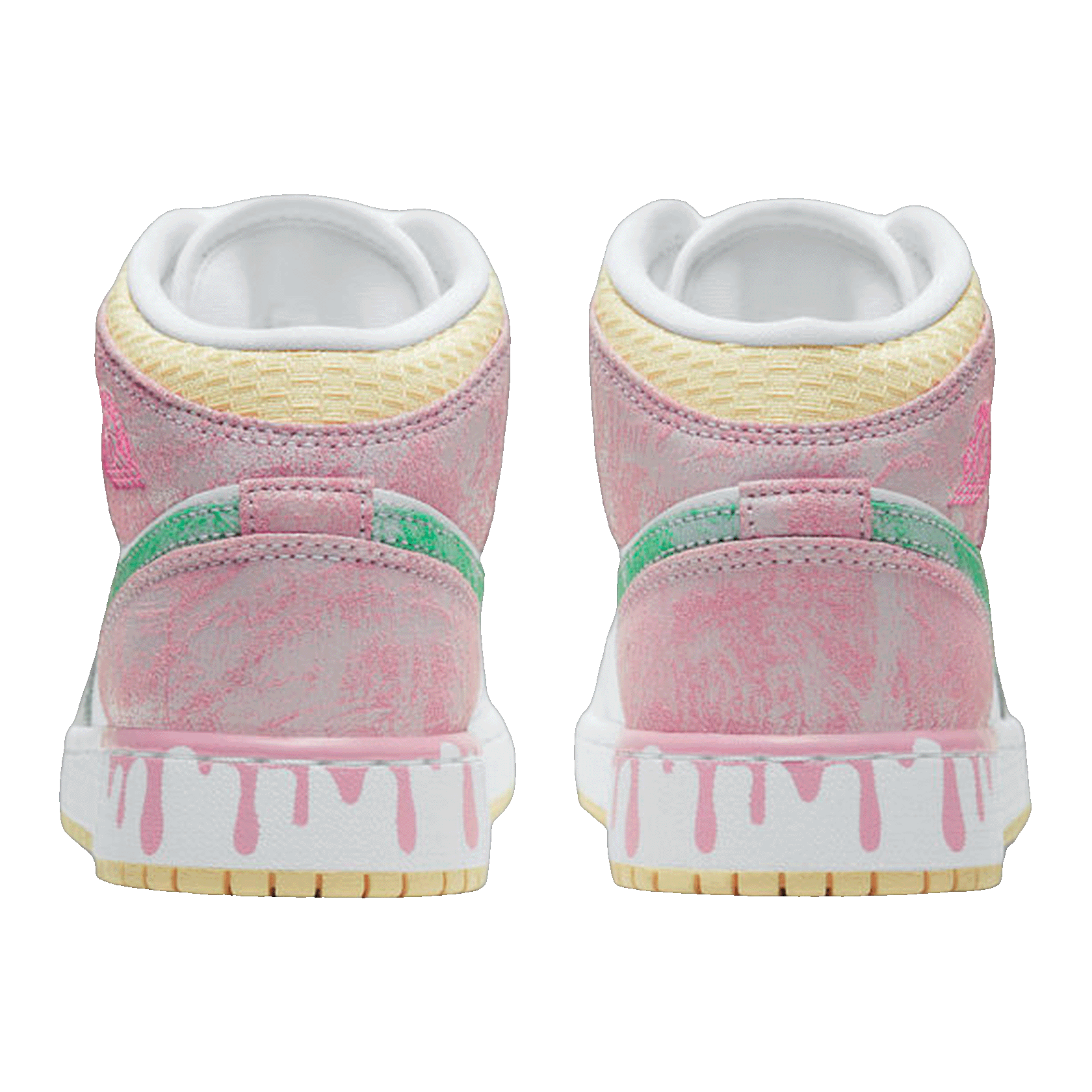 Nike Air Jordan 1 Mid Paint Drip (GS) Back