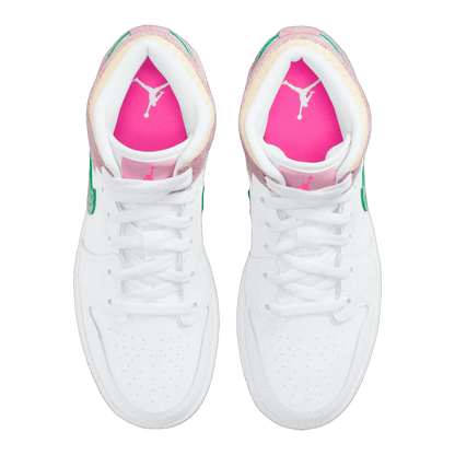 Nike Air Jordan 1 Mid Paint Drip (GS) Oben