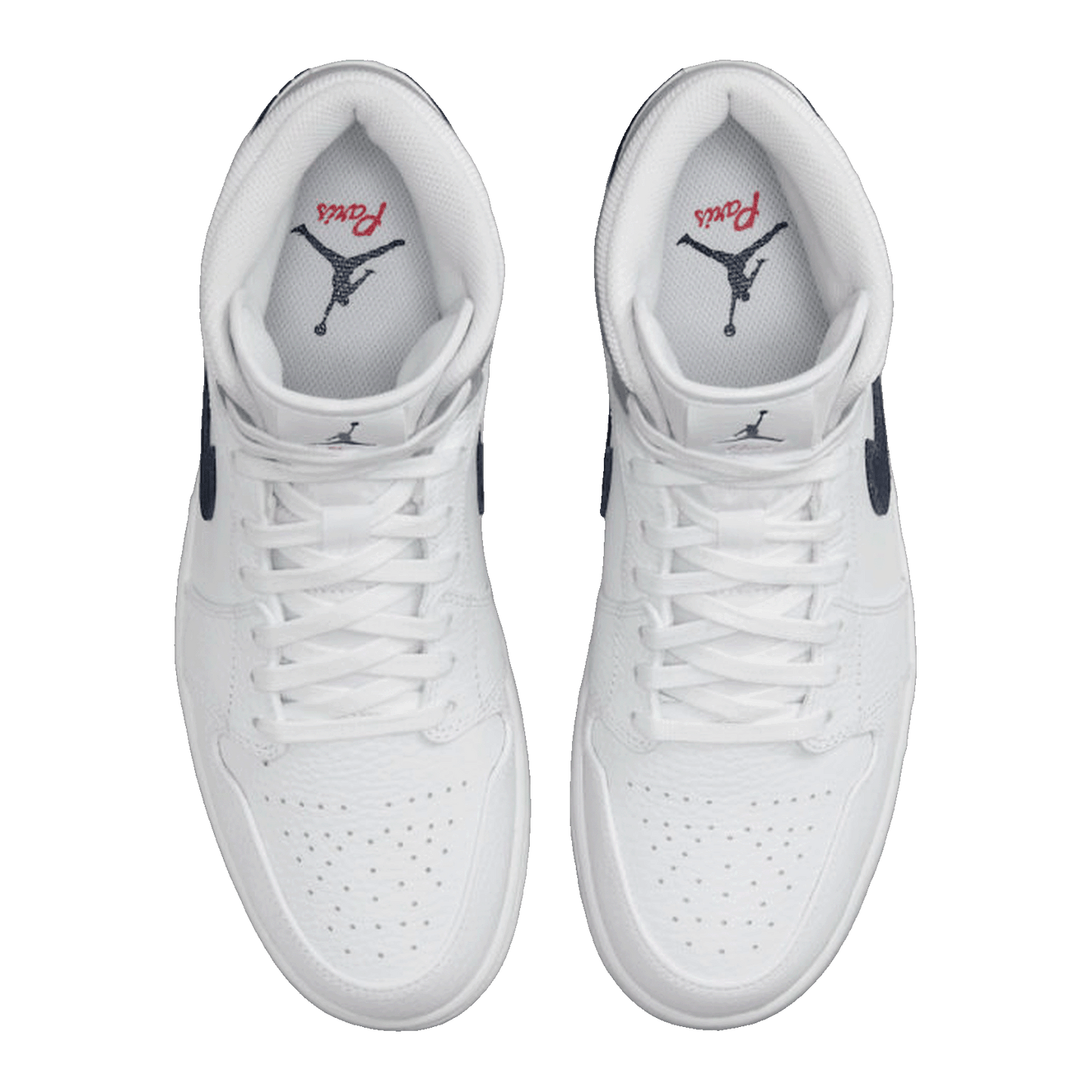 Nike Air Jordan 1 Mid Paris White Oben