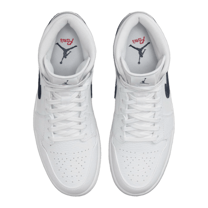 Nike Air Jordan 1 Mid Paris White Oben