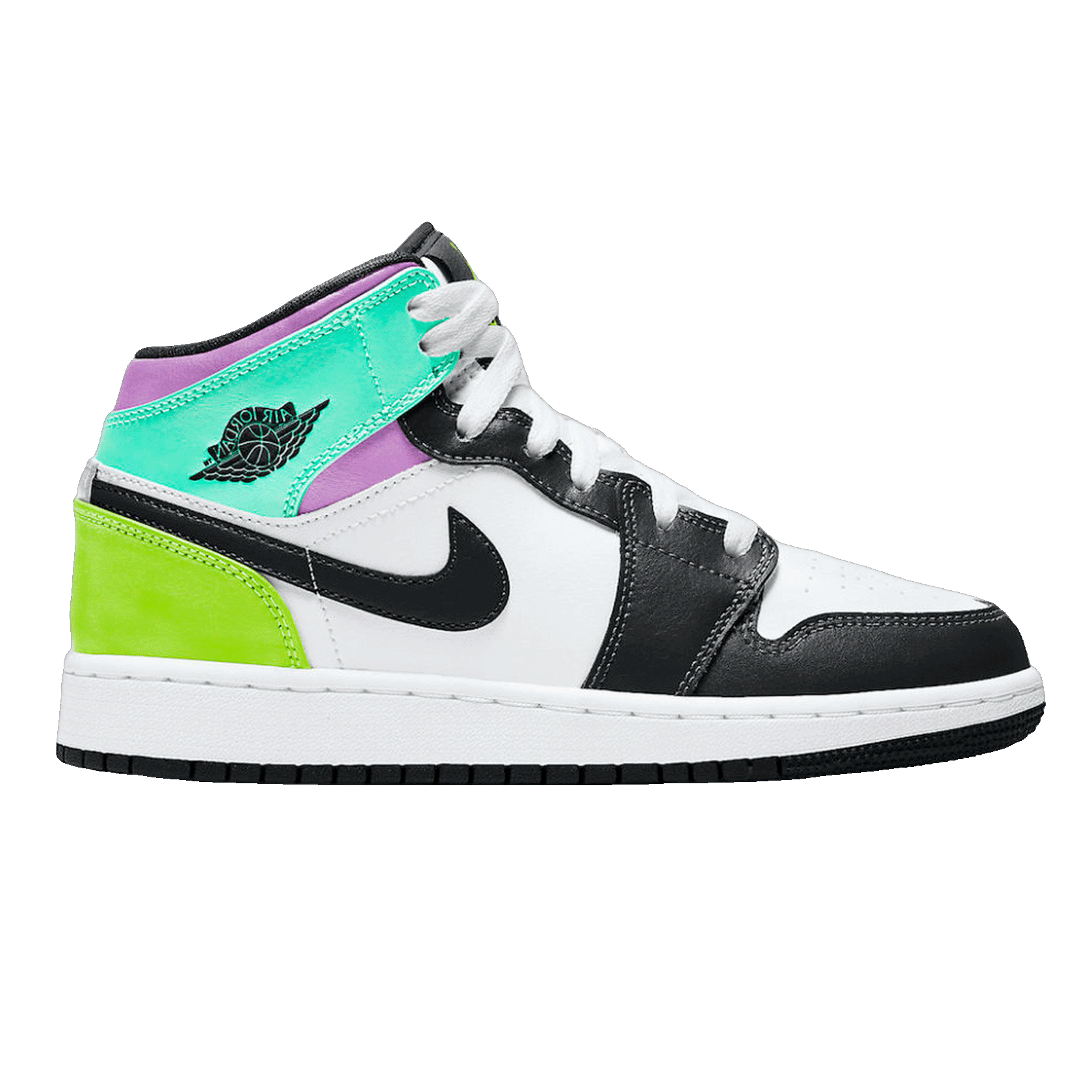 Nike Air Jordan 1 Mid Pastel Black Toe (GS)
