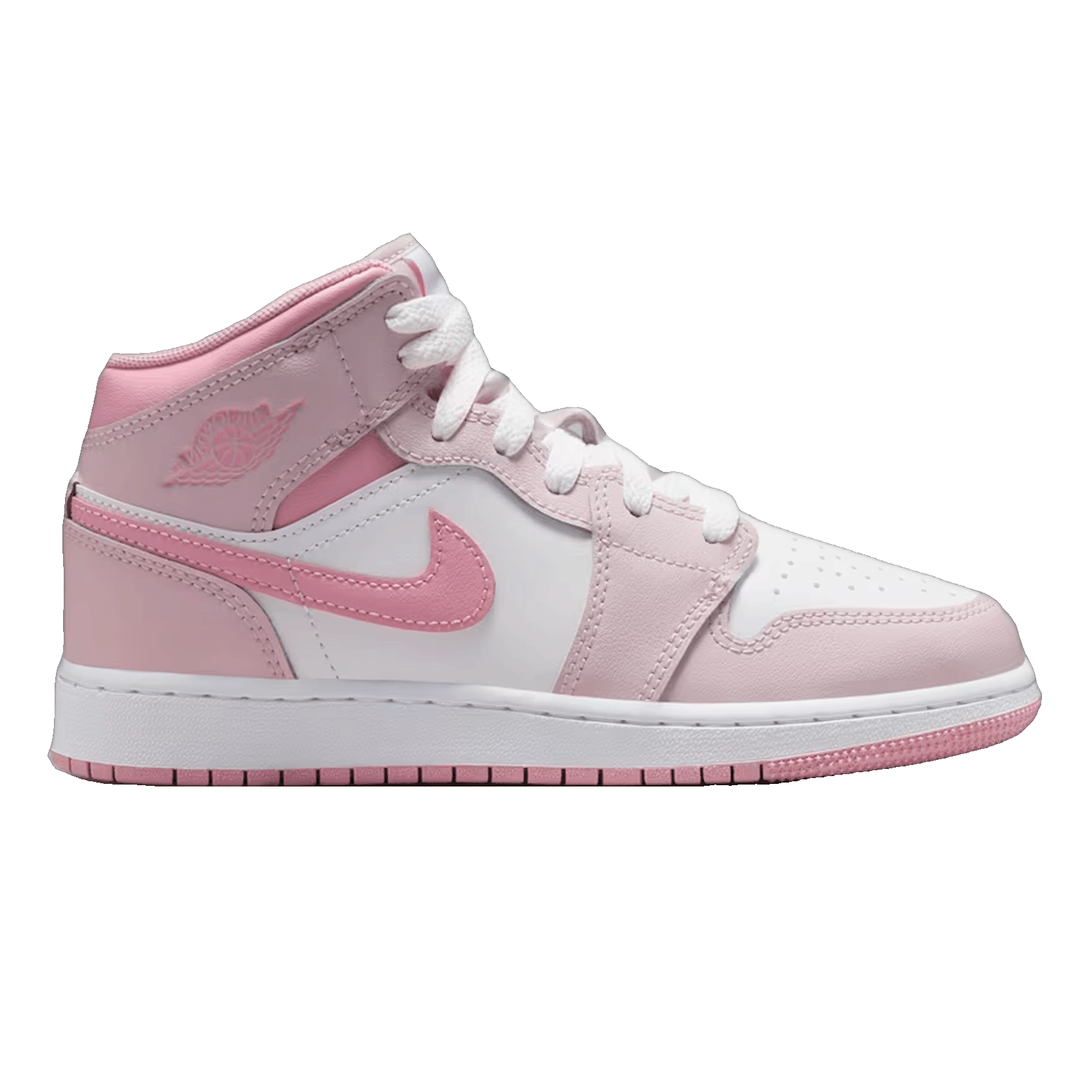 Nike Air Jordan 1 Mid Pearl Pink White (GS)