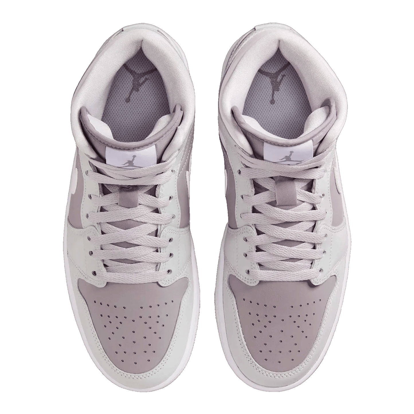 Nike Air Jordan 1 Mid Photon Dust Atmosphere Grey (W) Oben