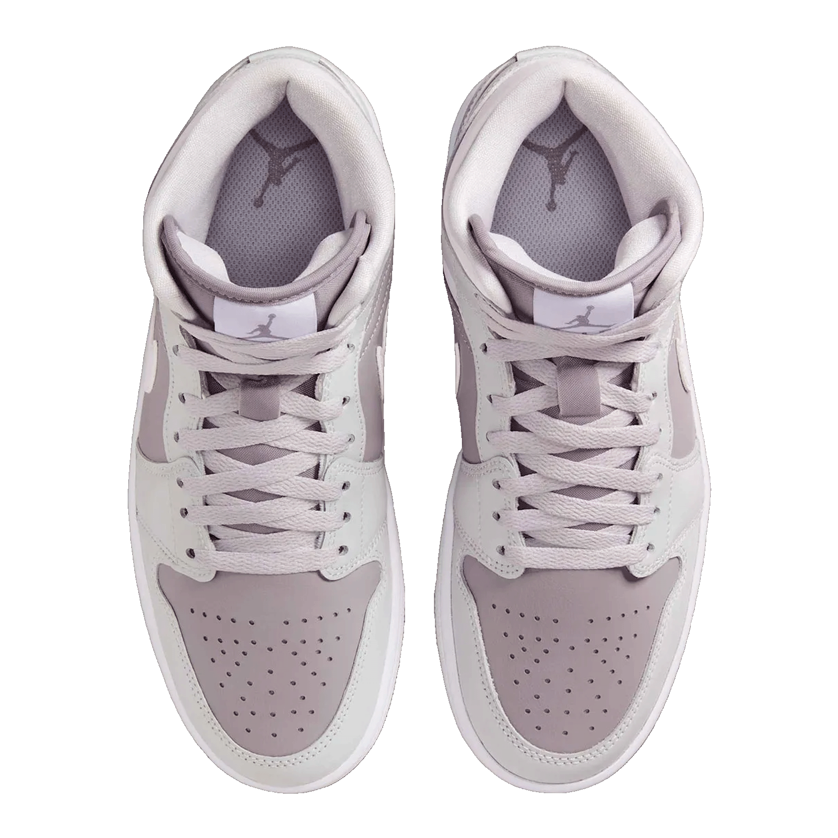 Nike Air Jordan 1 Mid Photon Dust Atmosphere Grey (W) Oben