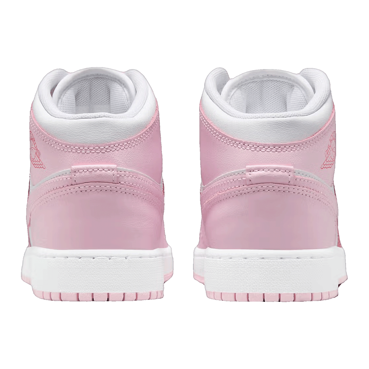 Nike Air Jordan 1 Mid Pink Foam Fire Red (GS) Back