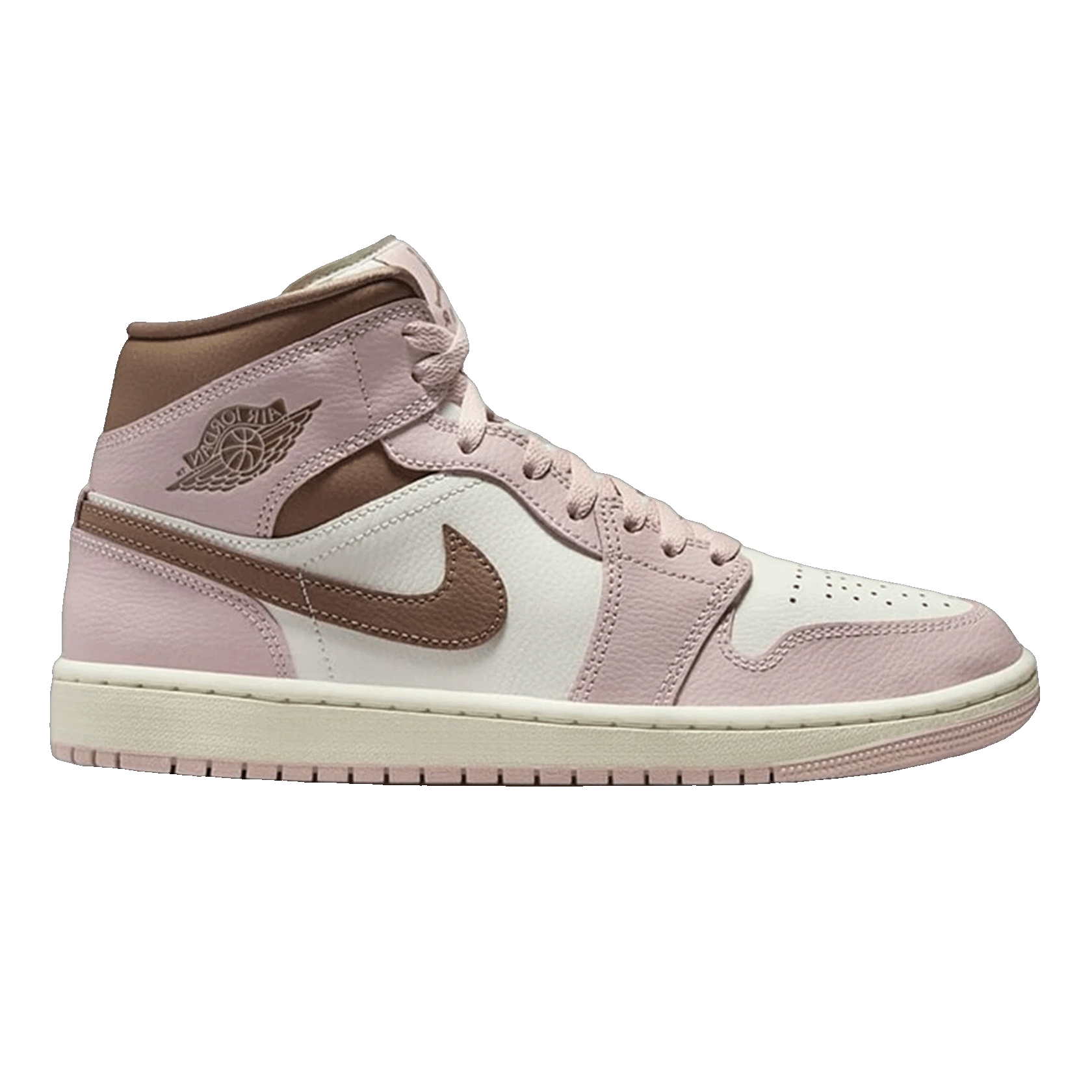 Nike Air Jordan 1 Mid Pink Oxford Brown (W)