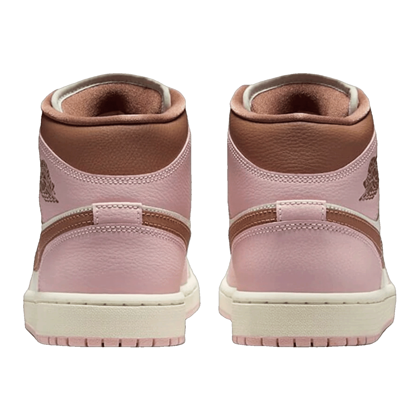 Nike Air Jordan 1 Mid Pink Oxford Brown (W) Back