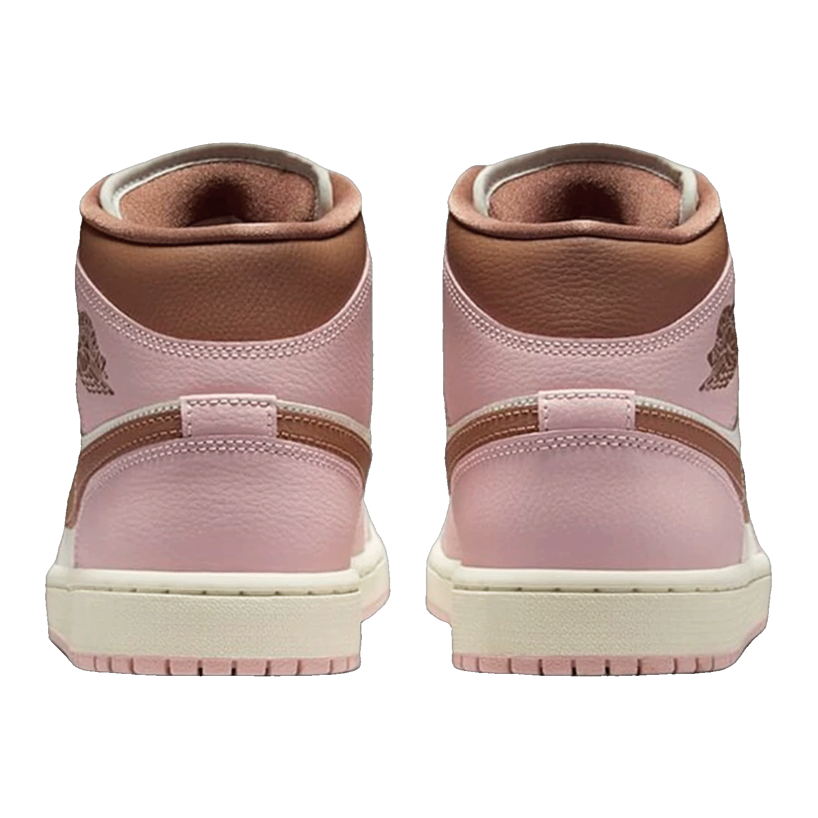 Nike Air Jordan 1 Mid Pink Oxford Brown (W) Back