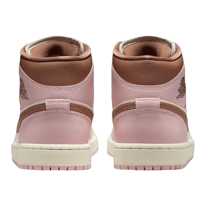 Nike Air Jordan 1 Mid Pink Oxford Brown (W) Back