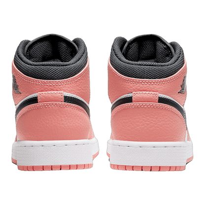 Nike Air Jordan 1 Mid Pink Quartz (GS) Back