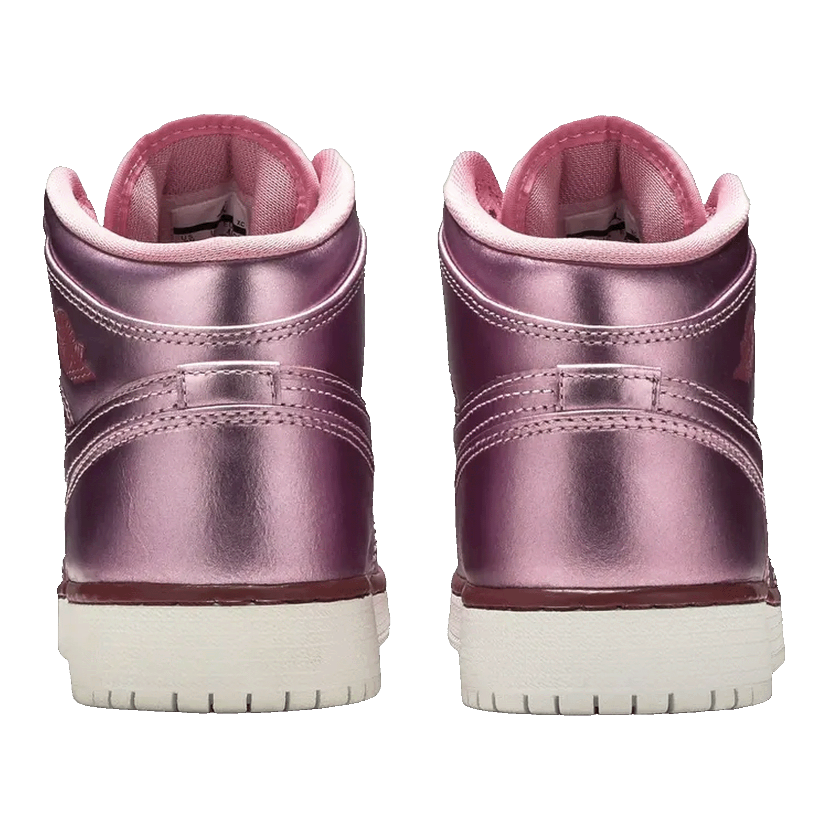 Nike Air Jordan 1 Mid Pink Rise (GS) Back