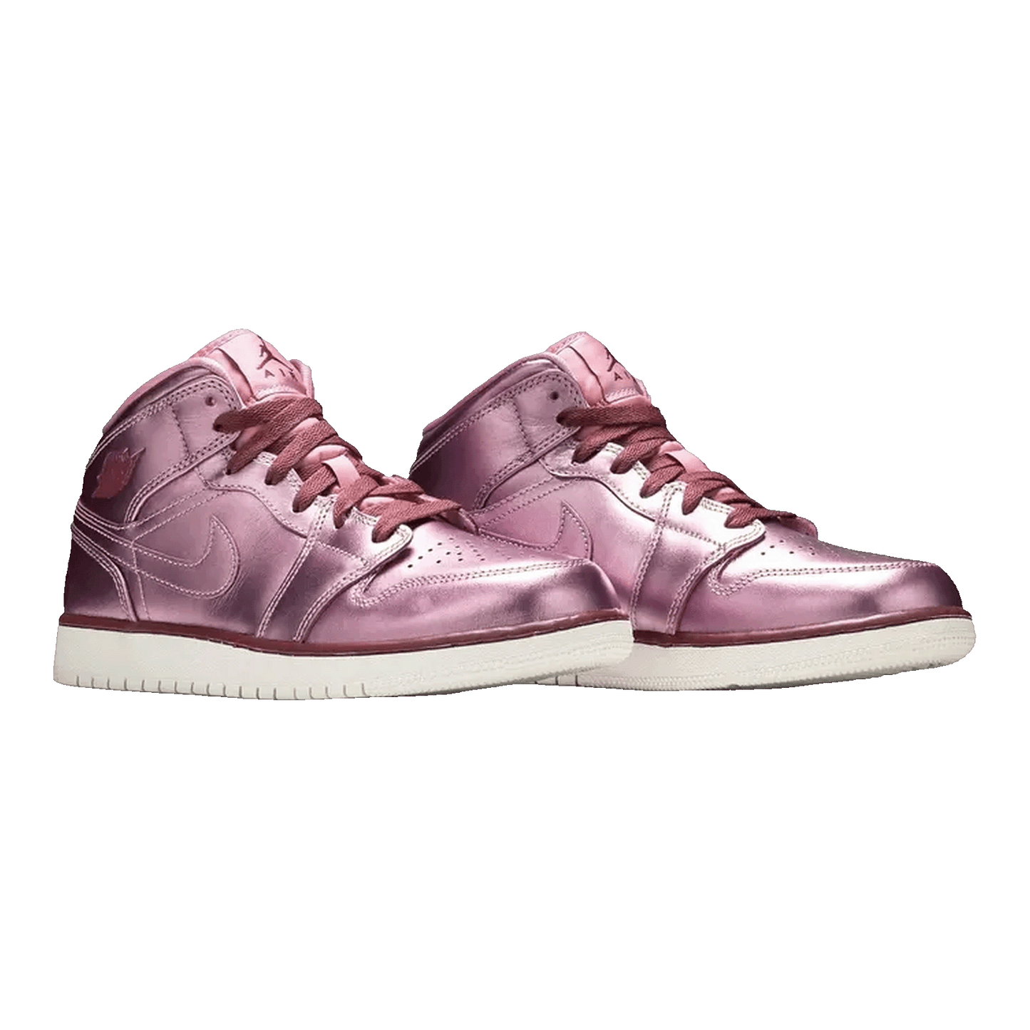 Nike Air Jordan 1 Mid Pink Rise (GS) Side