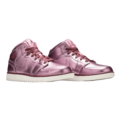 Nike Air Jordan 1 Mid Pink Rise (GS) Side