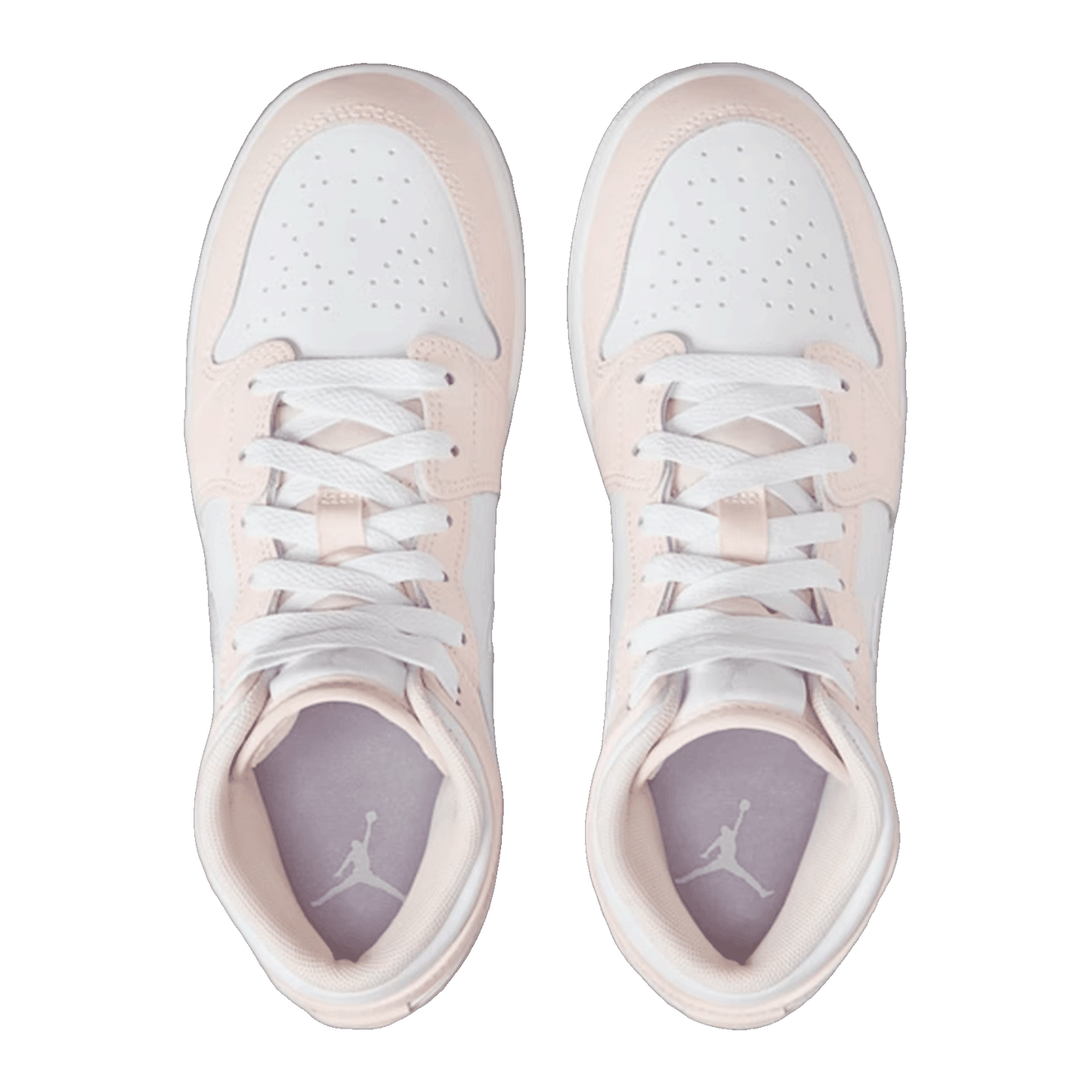 Nike Air Jordan 1 Mid Pink Wash (GS) Oben
