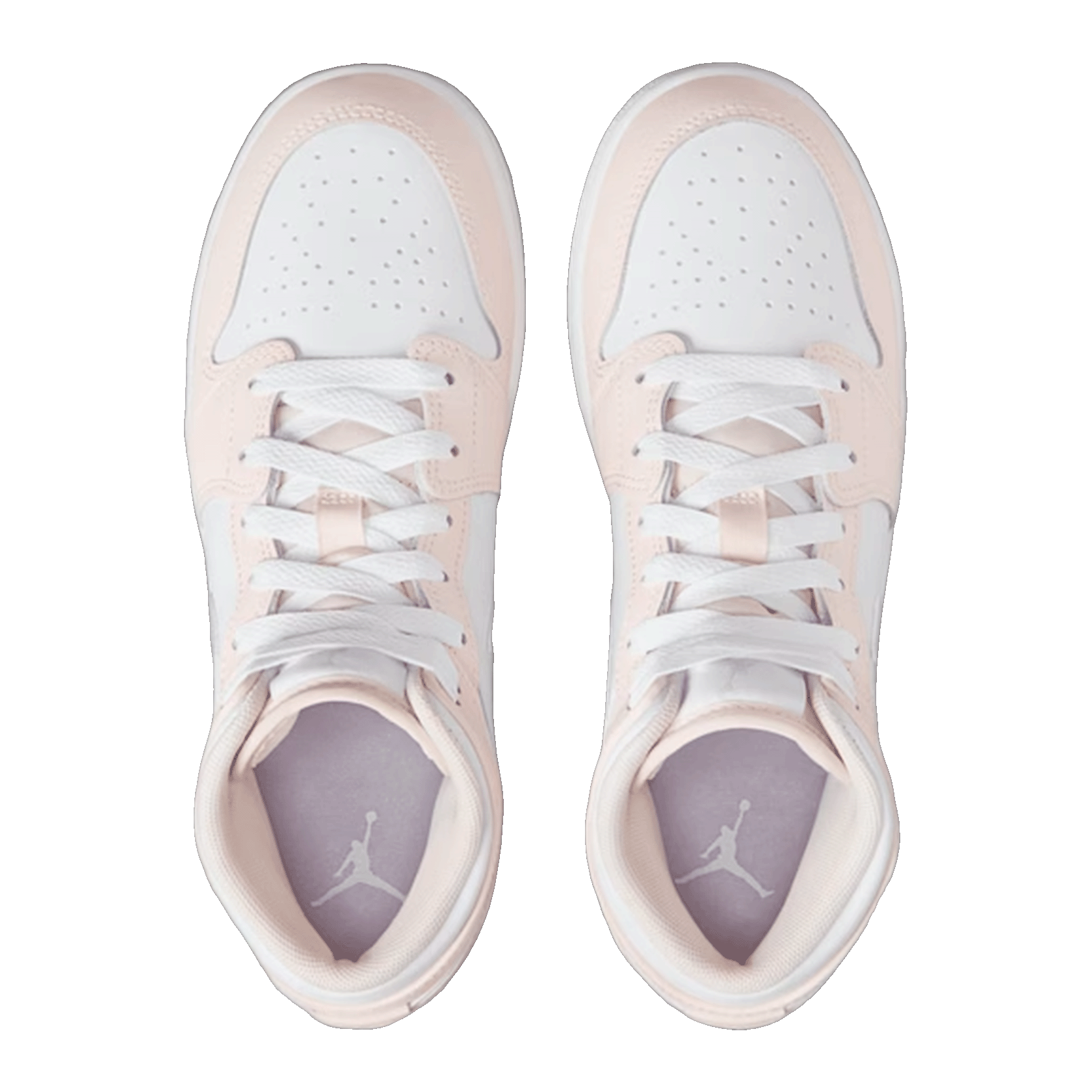 Nike Air Jordan 1 Mid Pink Wash (GS) Oben