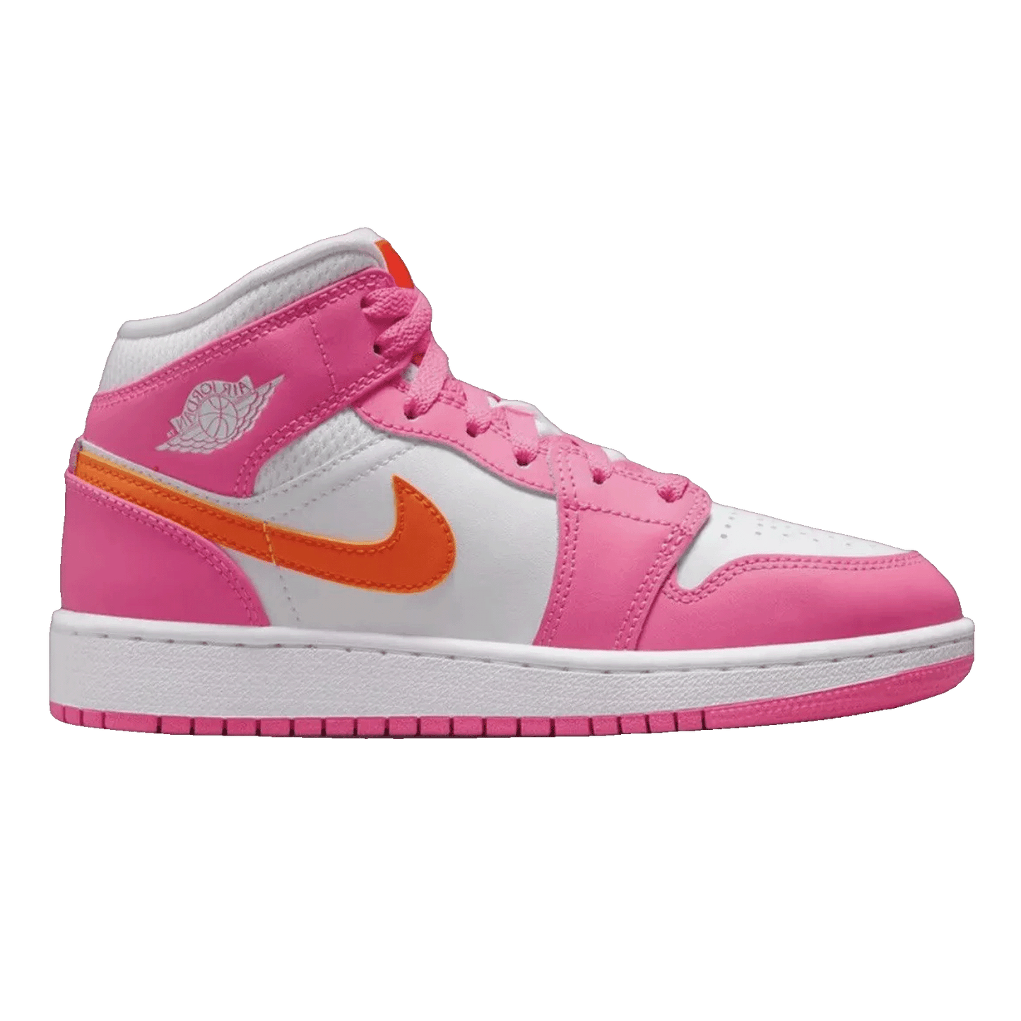 Nike Air Jordan 1 Mid Pinksicle Safety Orange (GS)