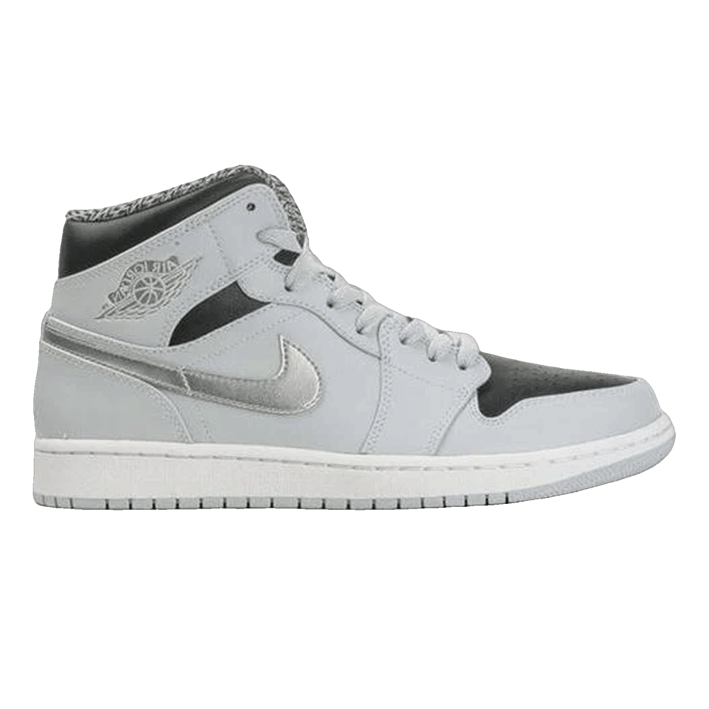 Nike Air Jordan 1 Mid Pure Platinum Metallic Silver
