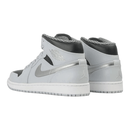 Nike Air Jordan 1 Mid Pure Platinum Metallic Silver Back