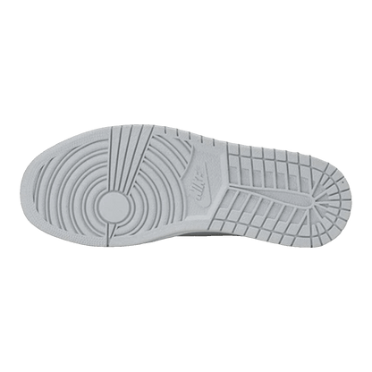 Nike Air Jordan 1 Mid Pure Platinum Metallic Silver Sohle