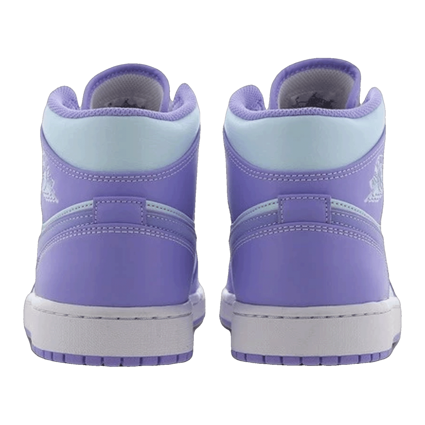 Nike Air Jordan 1 Mid Purple Aqua (GS) Back