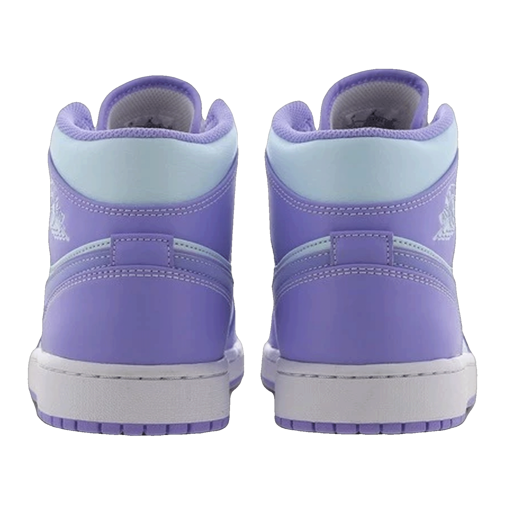 Nike Air Jordan 1 Mid Purple Aqua (GS) Back