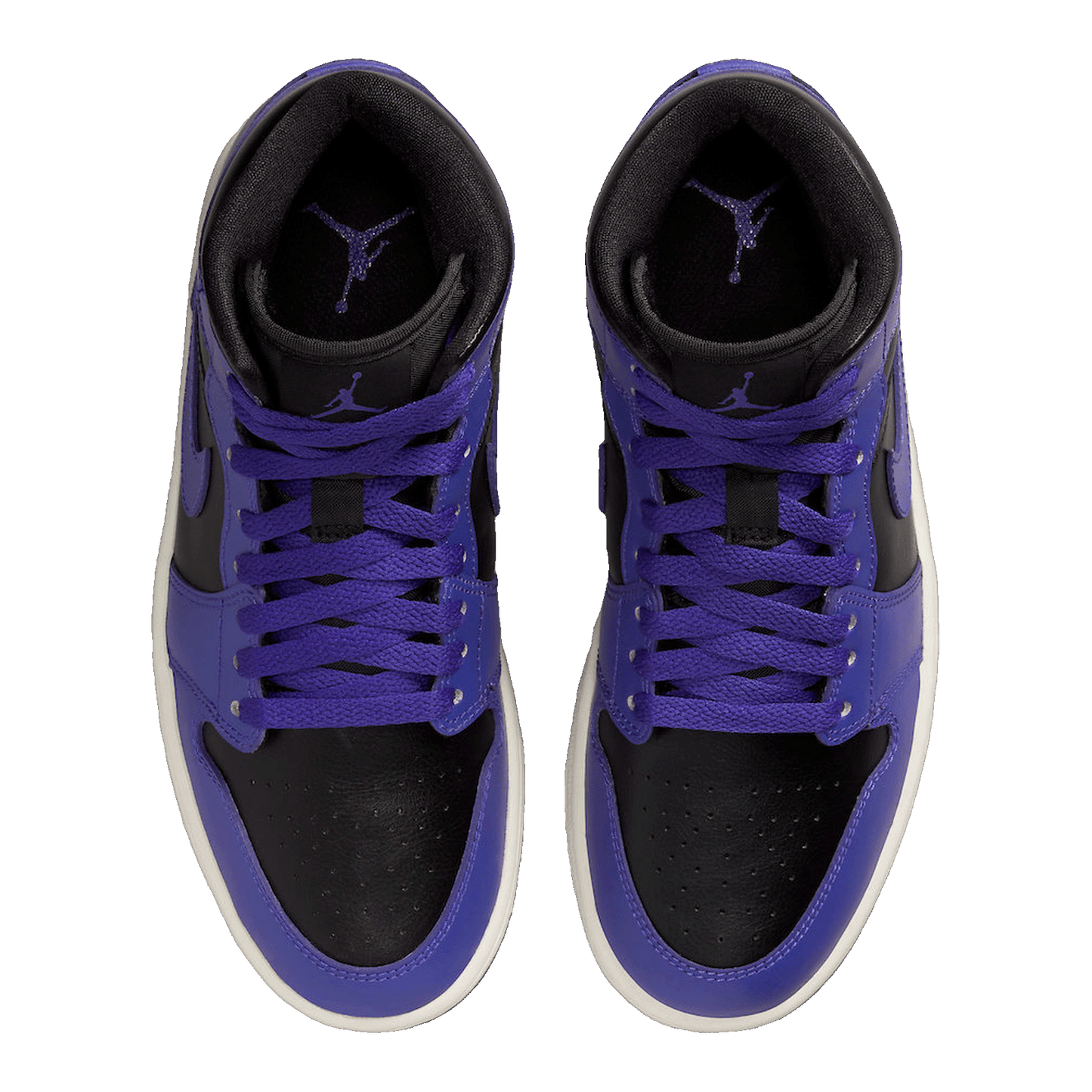 Nike Air Jordan 1 Mid Purple Black (W) Oben