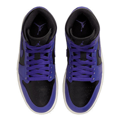 Nike Air Jordan 1 Mid Purple Black (W) Oben