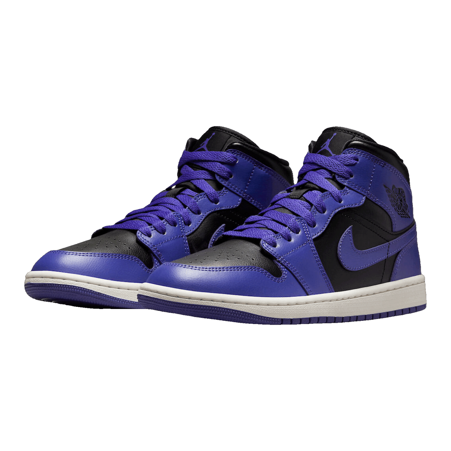 Nike Air Jordan 1 Mid Purple Black (W) Side