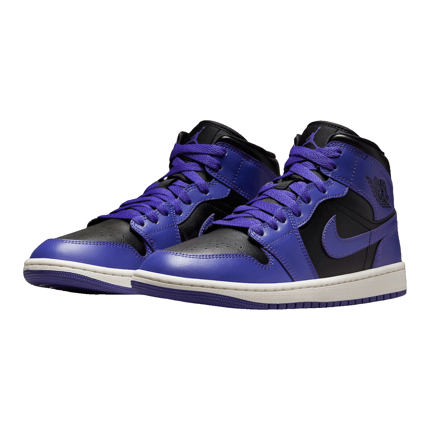 Nike Air Jordan 1 Mid Purple Black (W) Side
