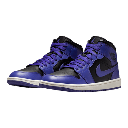 Nike Air Jordan 1 Mid Purple Black (W) Side
