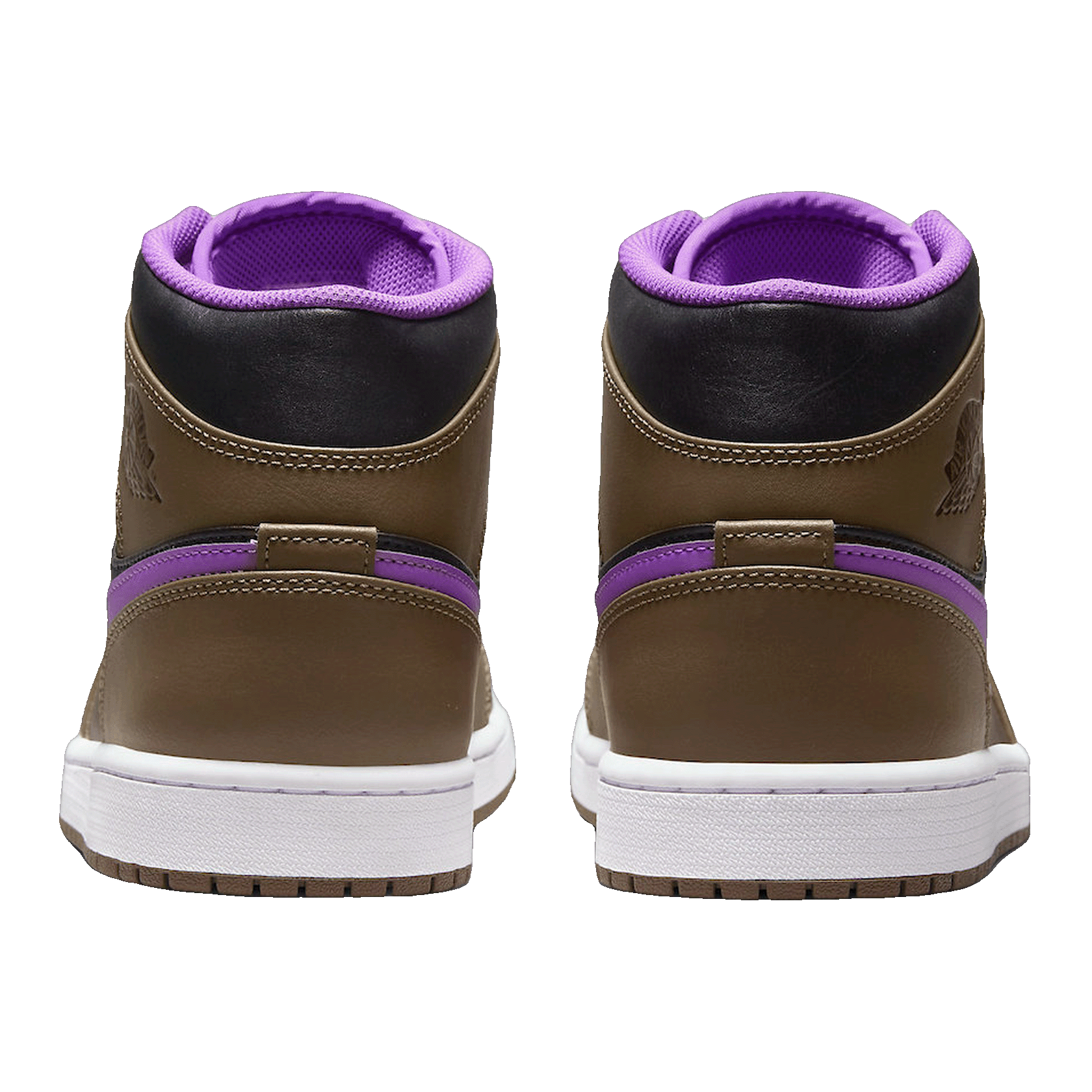 Nike Air Jordan 1 Mid Purple Mocha Back