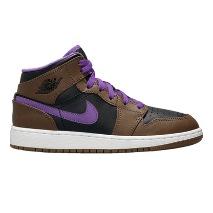 Nike Air Jordan 1 Mid Purple Mocha (GS)