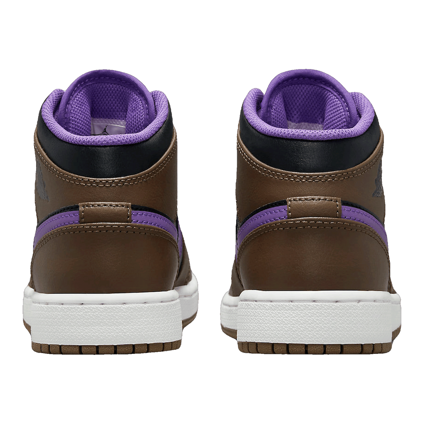 Nike Air Jordan 1 Mid Purple Mocha (GS) Back