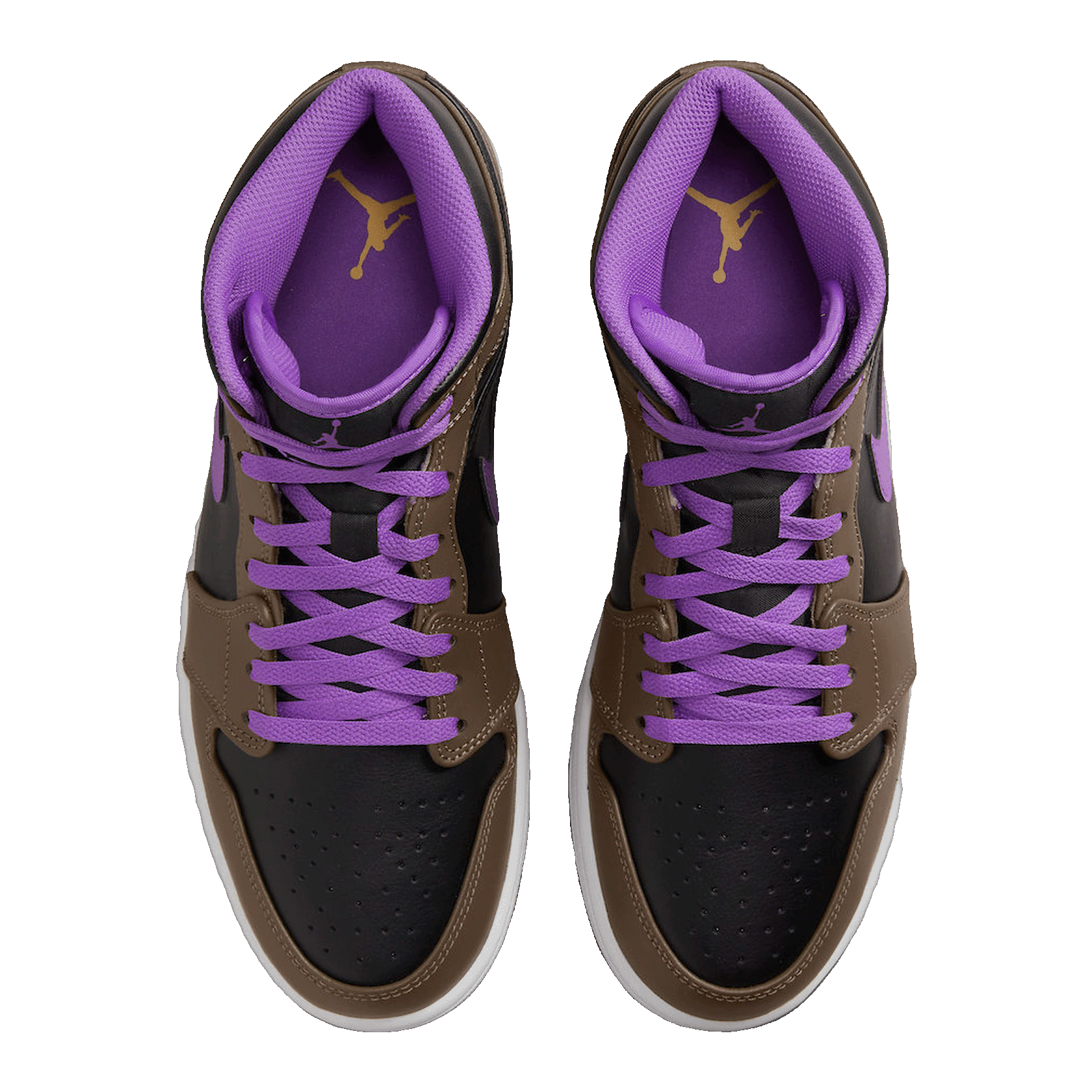 Nike Air Jordan 1 Mid Purple Mocha Oben