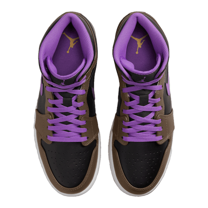 Nike Air Jordan 1 Mid Purple Mocha Oben