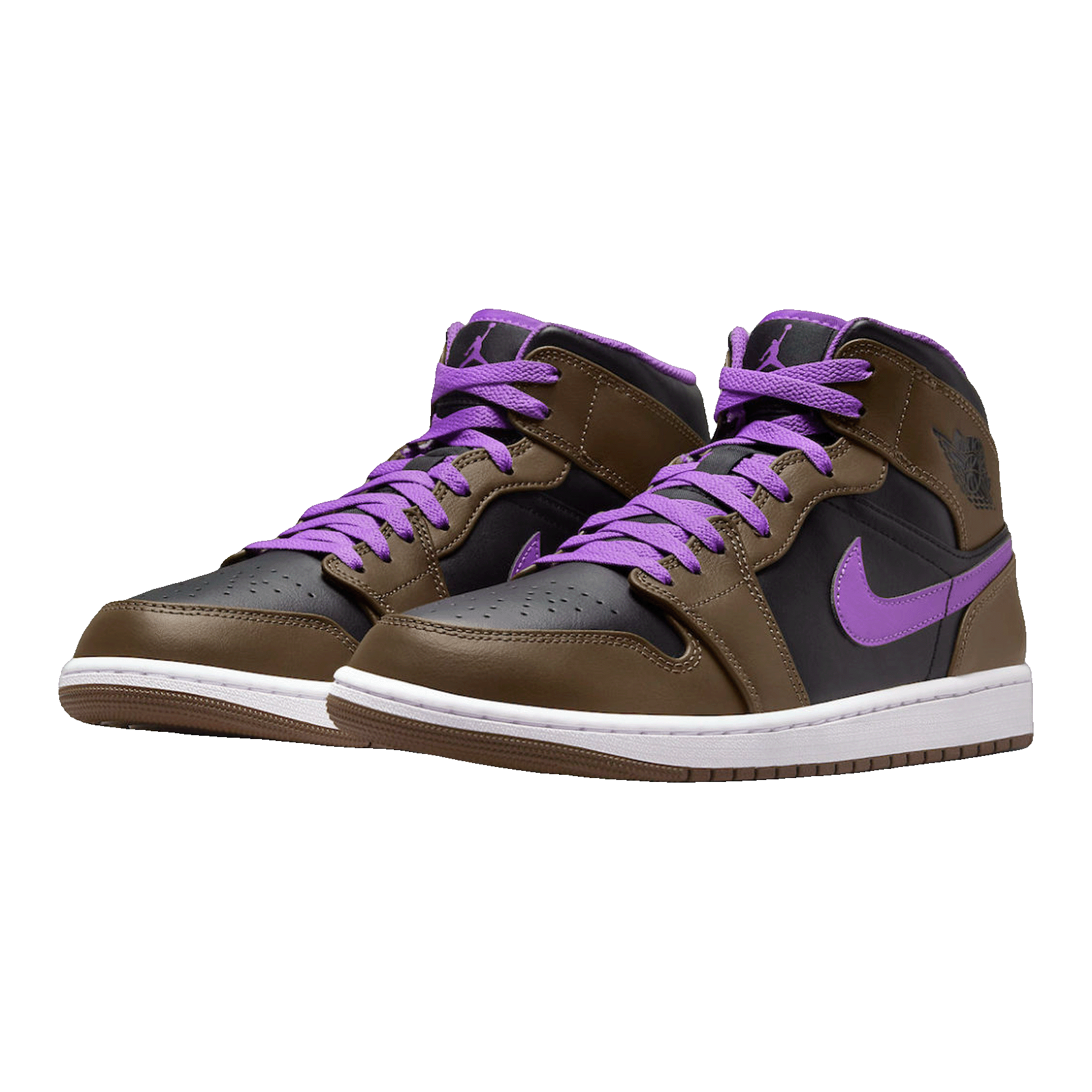Nike Air Jordan 1 Mid Purple Mocha Side