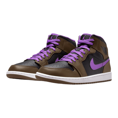 Nike Air Jordan 1 Mid Purple Mocha Side