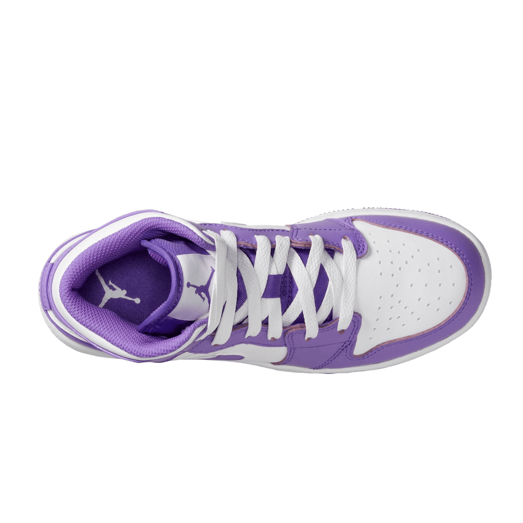 Nike Air Jordan 1 Mid Purple Venom (GS) Oben