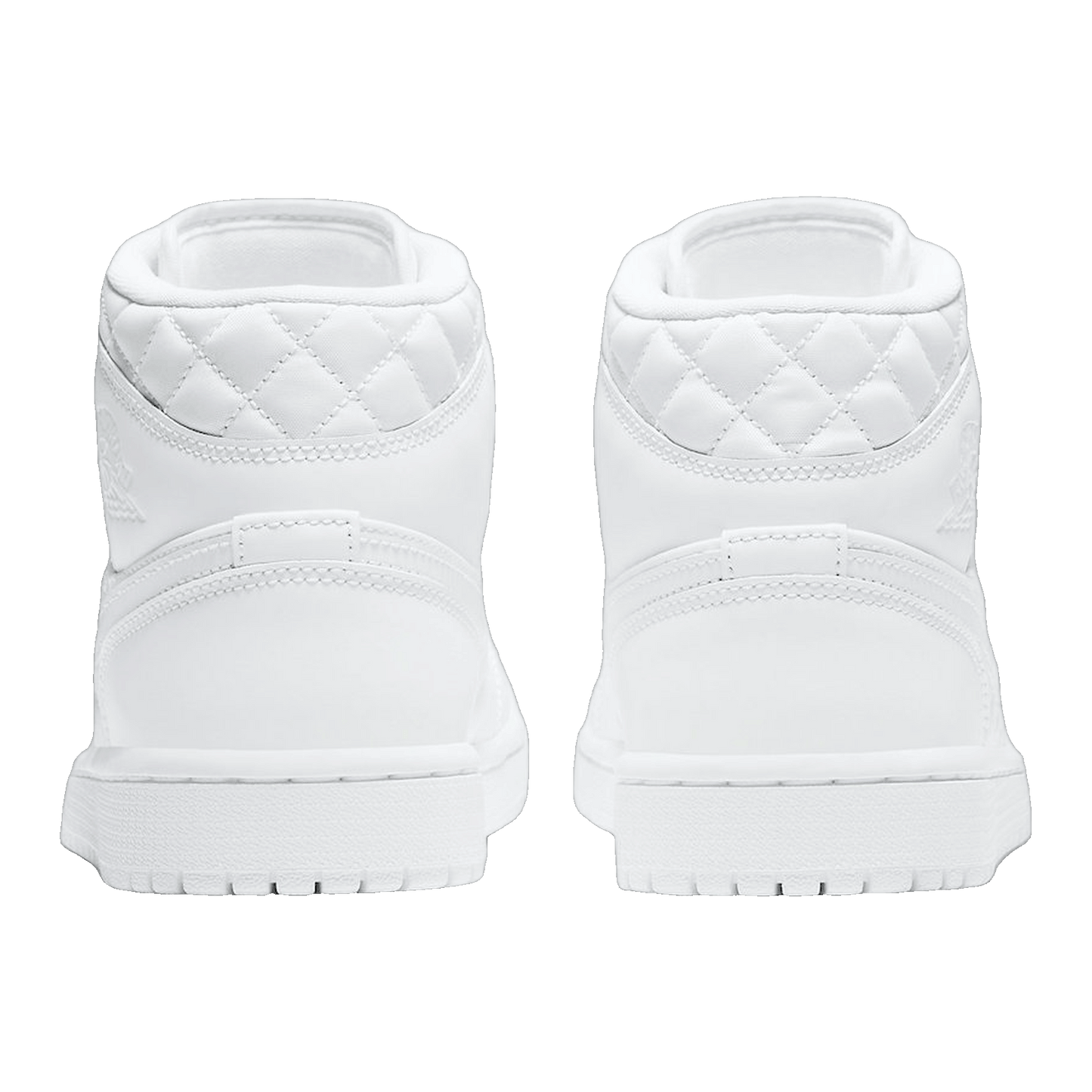 Nike Air Jordan 1 Mid Quilted White (W) Back