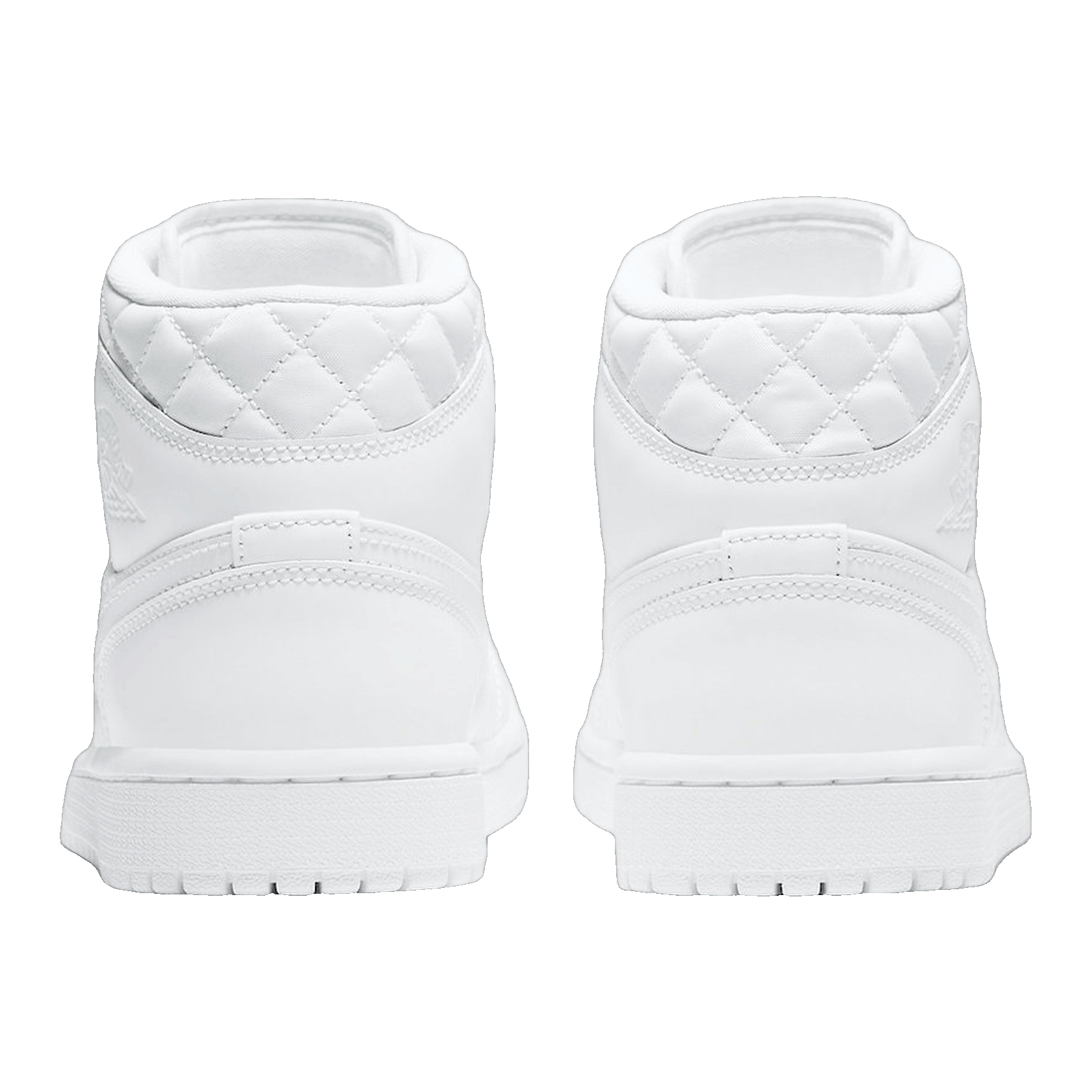 Nike Air Jordan 1 Mid Quilted White (W) Back
